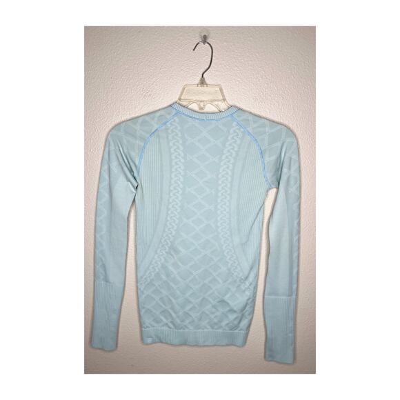 LULULEMON Restless Pullover Heathered Caspian Blue Size 6 - Picture 3 of 9